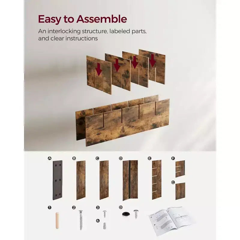 Shoe Rack Bench with Cushion & 15 Storage Compartments