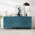 70.07'' 4-Door Cabinet, Sideboard Buffet, Modern Buffet Storage Cabinet, 330lbs Load Capacity Storage Cabinet For Living Room,Kitchen,Bedroom,Hallway
