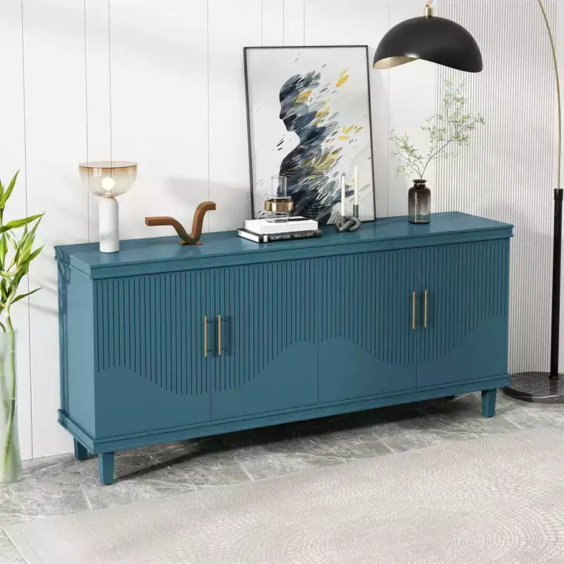 70" 4-Door Storage Cabinet Sideboard Buffet