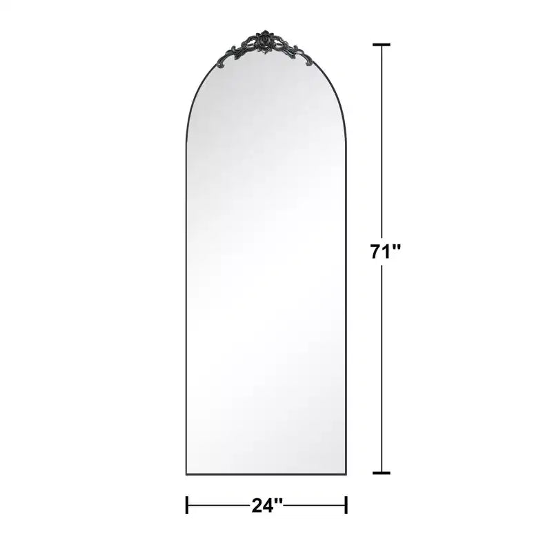 Vintage Arched Full Length Standing Mirror