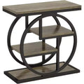4-Tier End Table, Narrow Bedside Table with Storage Shelf