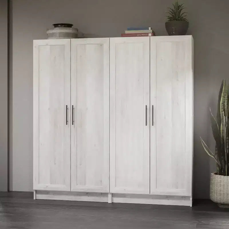 3-Shelf Accent Cabinet with Panel Doors