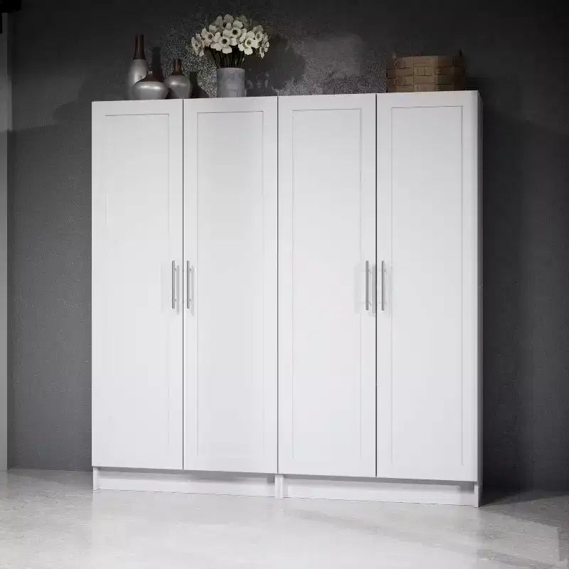 3-Shelf Accent Cabinet with Panel Doors