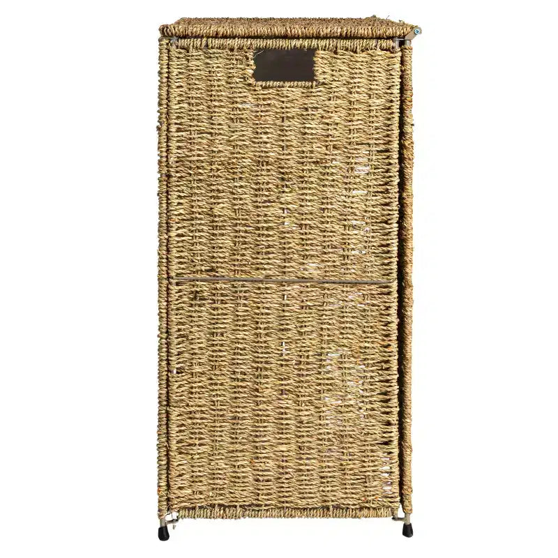 3 Compartment Laundry Sorter, Wicker Laundry Sorter